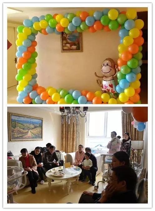 同天出生，同天出院，玛丽亚为三萌宝齐办满月Party